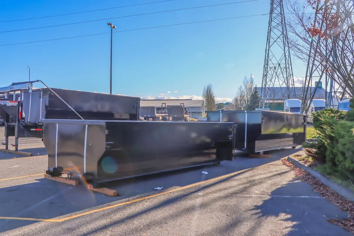 Roll-off dumpster ready for waste disposal at job site for Estate Cleanout Dumpster Rental in Pahokee